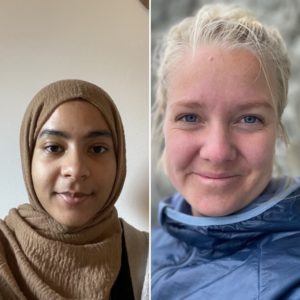 Bild på våra praktikanter Fatma Ali & Tanya Strandberg